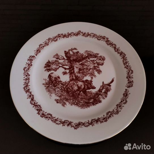 Блюдо большое из сервиза Охота. Германия