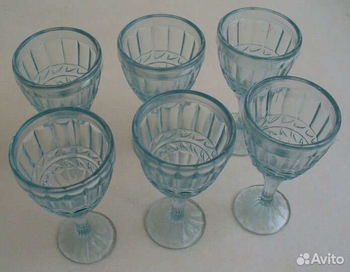 Рюмки Лафитники времён СССР 6 шт Старые Колосья