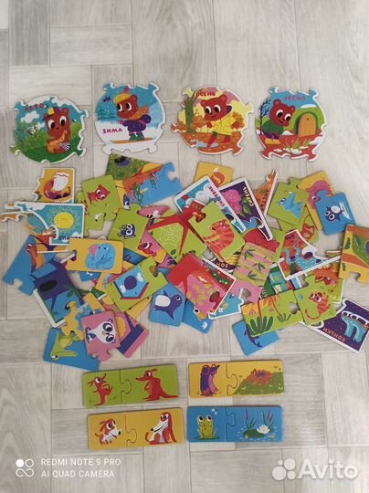 Развивающая игра-пазл 3в1