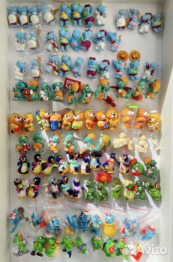 Киндер сюрприз 90х львы бегемоты акулы пингвины