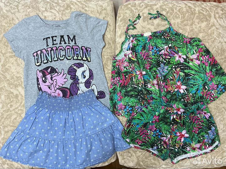 Вещи пакетом на девочку 122-128