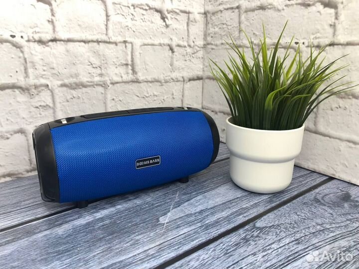 Блютуз колонка BoomsBass L109 Синяя