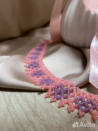 Колье из бисера. Ручная работа