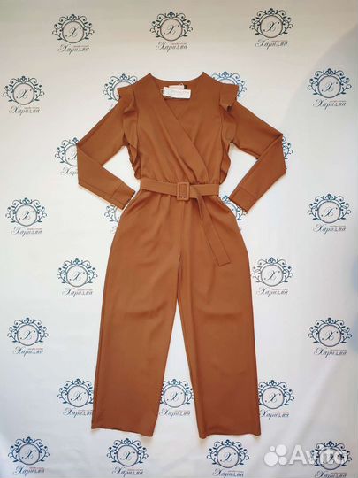 Роскошный Комбинезон длинный рукав с воланами 48