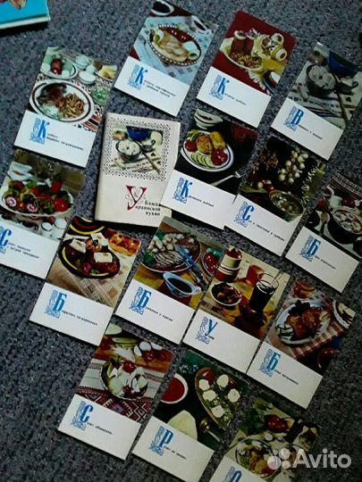 Набор открытки блюда украинской кухни с рецептами