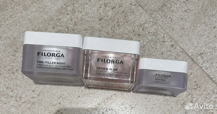 Пустые флаконы от крема Filorga