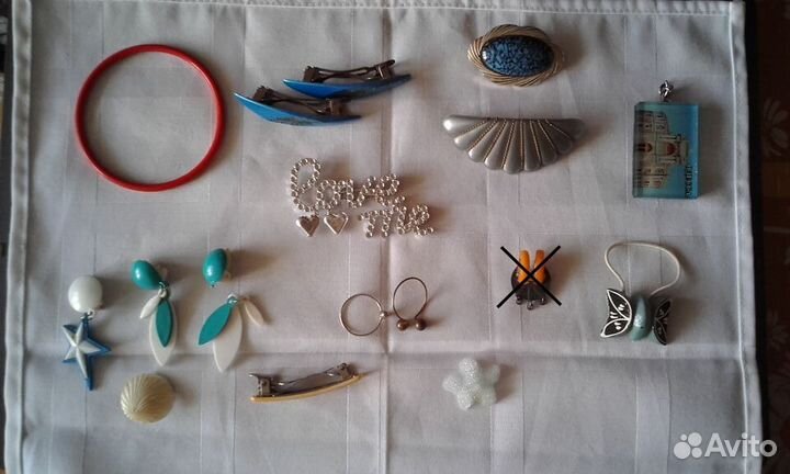 Брошь, заколки, запонки, пряжки СССР разные