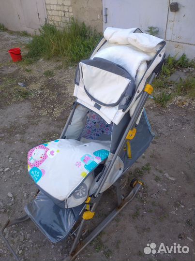 Детские санки коляска