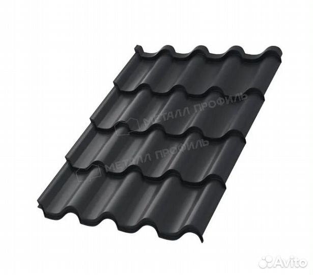 Металлочерепица Монтеросса серый