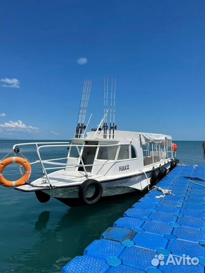 Морская прогулка на катере, рыбалка