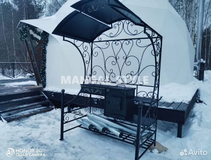 Беседка с мангалом