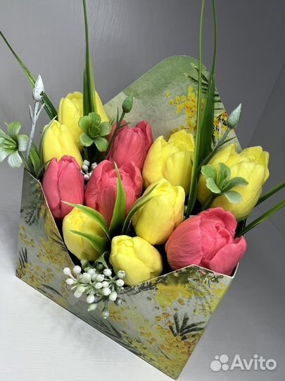 Цветочный букет из мыла