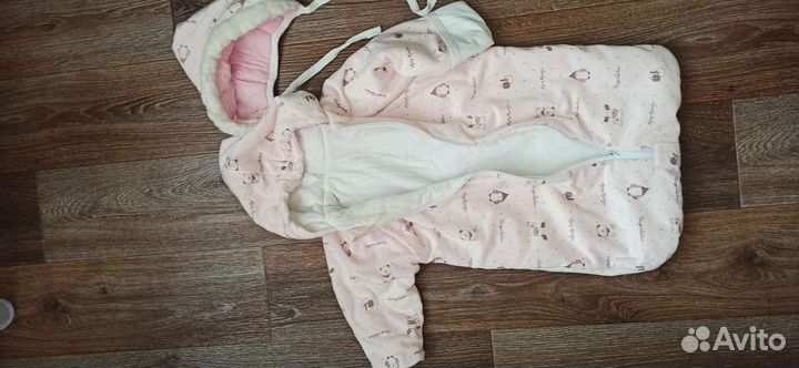 Зимний конверт в коляску на овчине