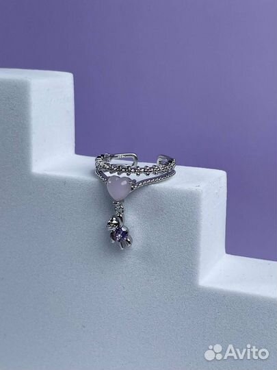 Кольцо мишка