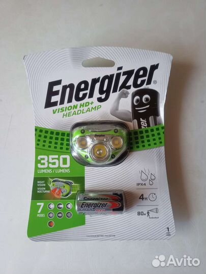 Налобный фонарь Energizer светодиодный