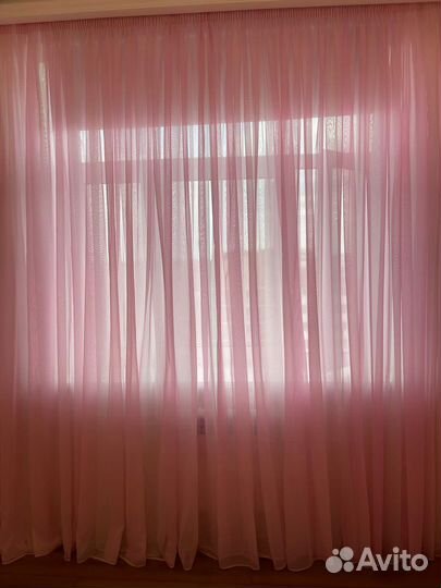 Комплект тюль со шторами
