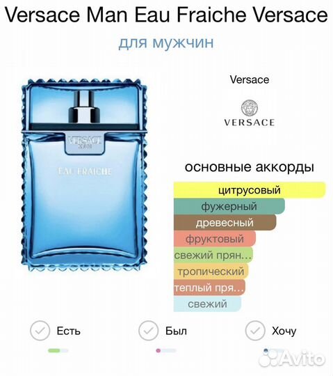 Versace Man Eau Fraiche 40 мл Духи/Парфюм/Тестер