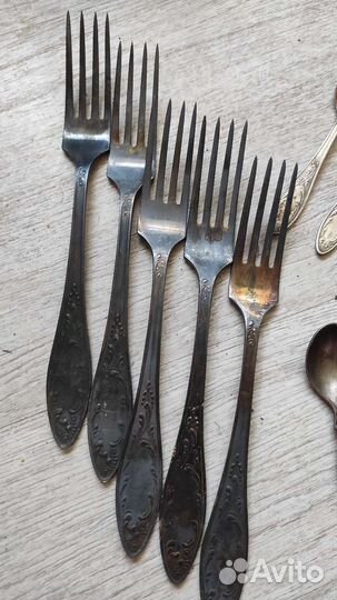 Ложки вилки мельхиоровые СССР