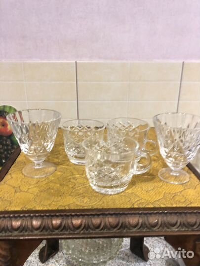 Хрусталь лафитники и кружки