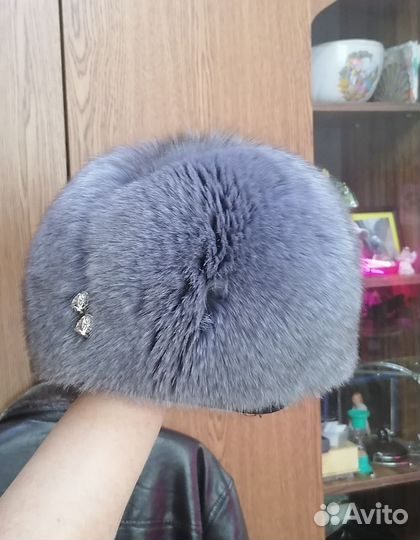 Шапка из песца женская