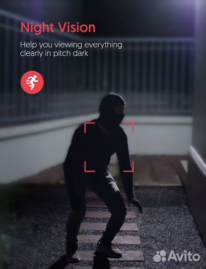 Водонепроницаемая камера видеонаблюдения 1080P