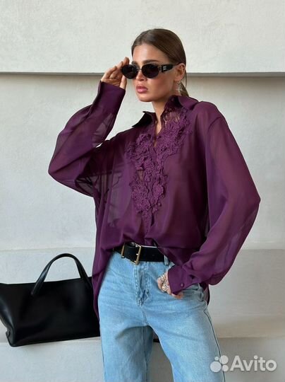 Ermanno scervino блузка шифоновая