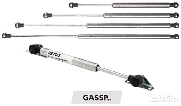 Газовый амортизатор, нерж.сталь aisi 316, 220 - 3