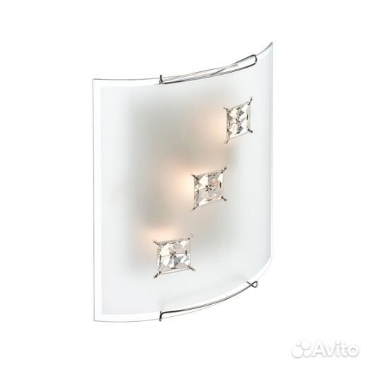 Бра Odeon Light Batto 2157/1W хром белый плафон с