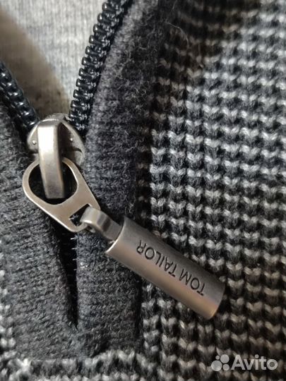 Tom Tailor XL джемпер толстовка на молнии хлопок