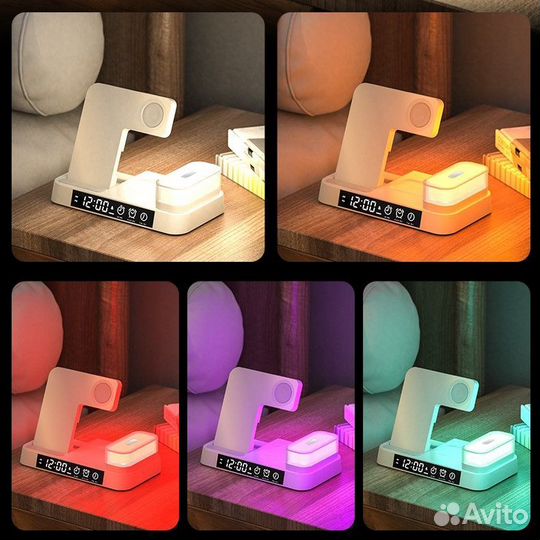 Беспроводное зу A37 4in1 wireless charger PAD 30W