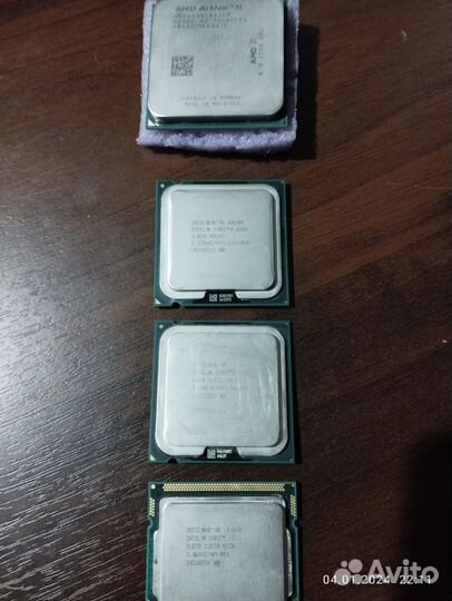 Четыре процессора intel-amd
