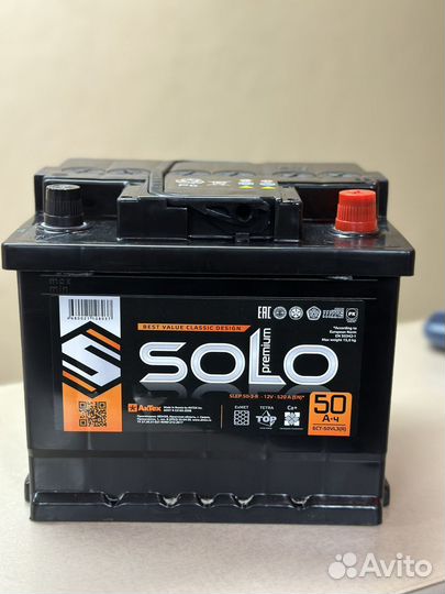 Аккумулятор 50А/Ч Hyundai/Kia Solaris/Rio