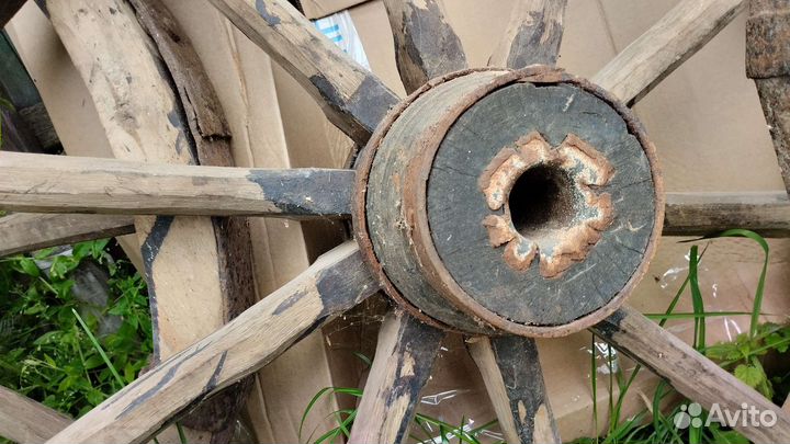Колëса деревянные от телеги 19век