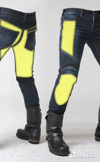 Мотоджинсы мужские