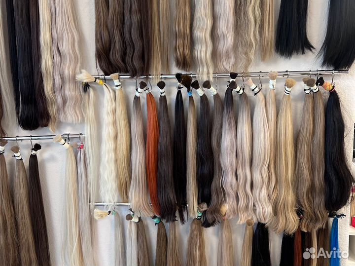 Волосы натуральные в срезе