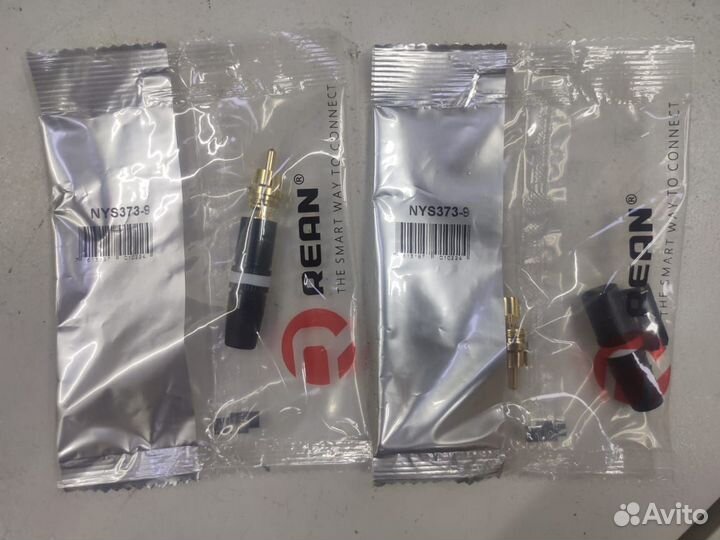 Штекер разъём RCA Rean Neutrik, Amphenol, Daxx