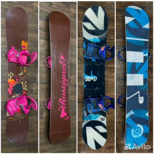 Сноуборды с креплениями 152-153