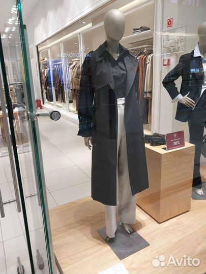 Темно-синий плащ / Пальто весенне-осеннее