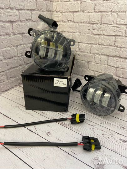 Диодные птф 4-3,5 30w универсальные