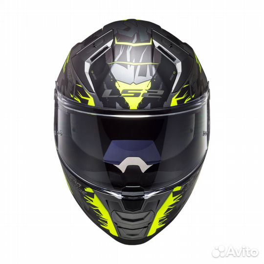 LS2 Мотошлем интеграл FF811 vector II techbot сер