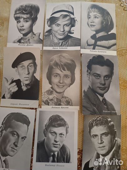 Фото артистов СССР, черно белое