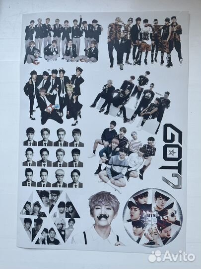 Наклейки k-pop