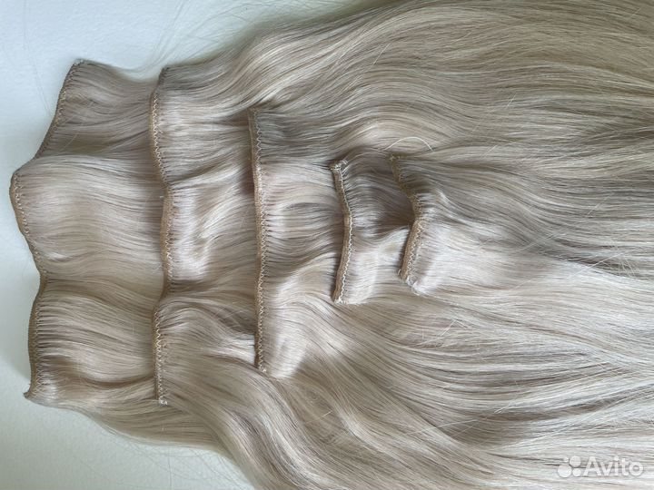 Волосы на заколках