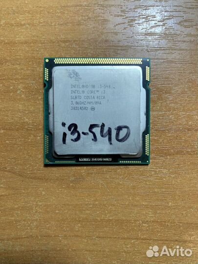 Процессор 1156 Core i3-540 3.07GHz 2-яд/4-пот