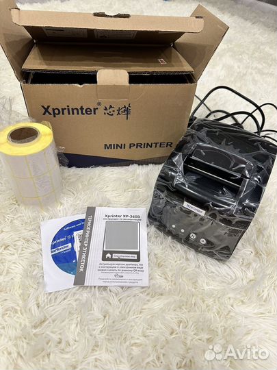 Термопринтер этикеток xprinter xp 365b