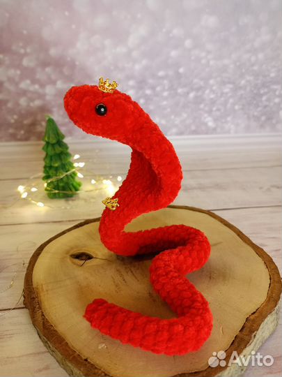 Змеи коброчки из плюшевой пряжи