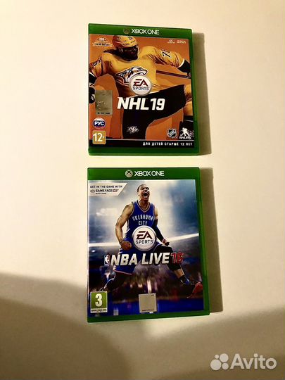Игры NHL 19 и NBA 16 на Xbox one