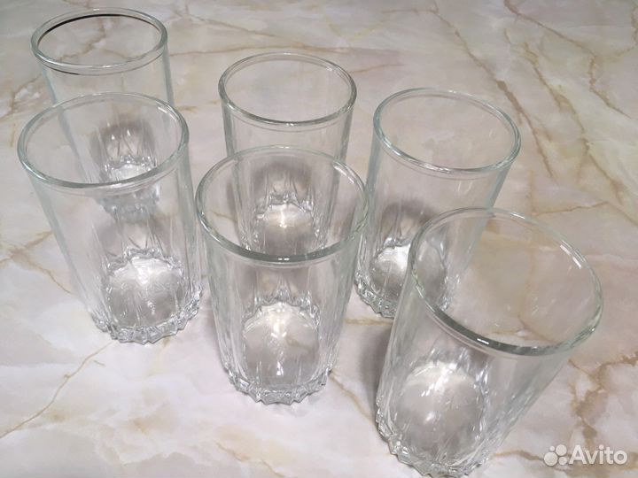 Стаканы 6шт стекло