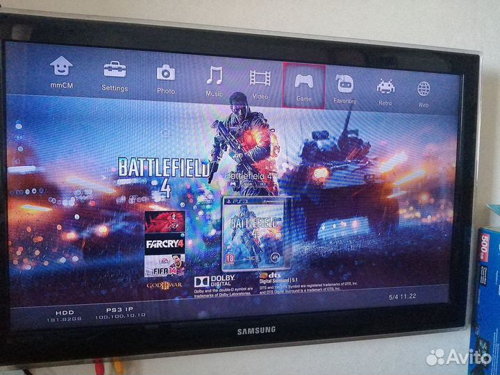 PS3 Slim 500Gb прошитая+любые игры