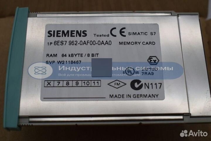 Модуль памяти Siemens 6ES7 952-0AF00-0AA0